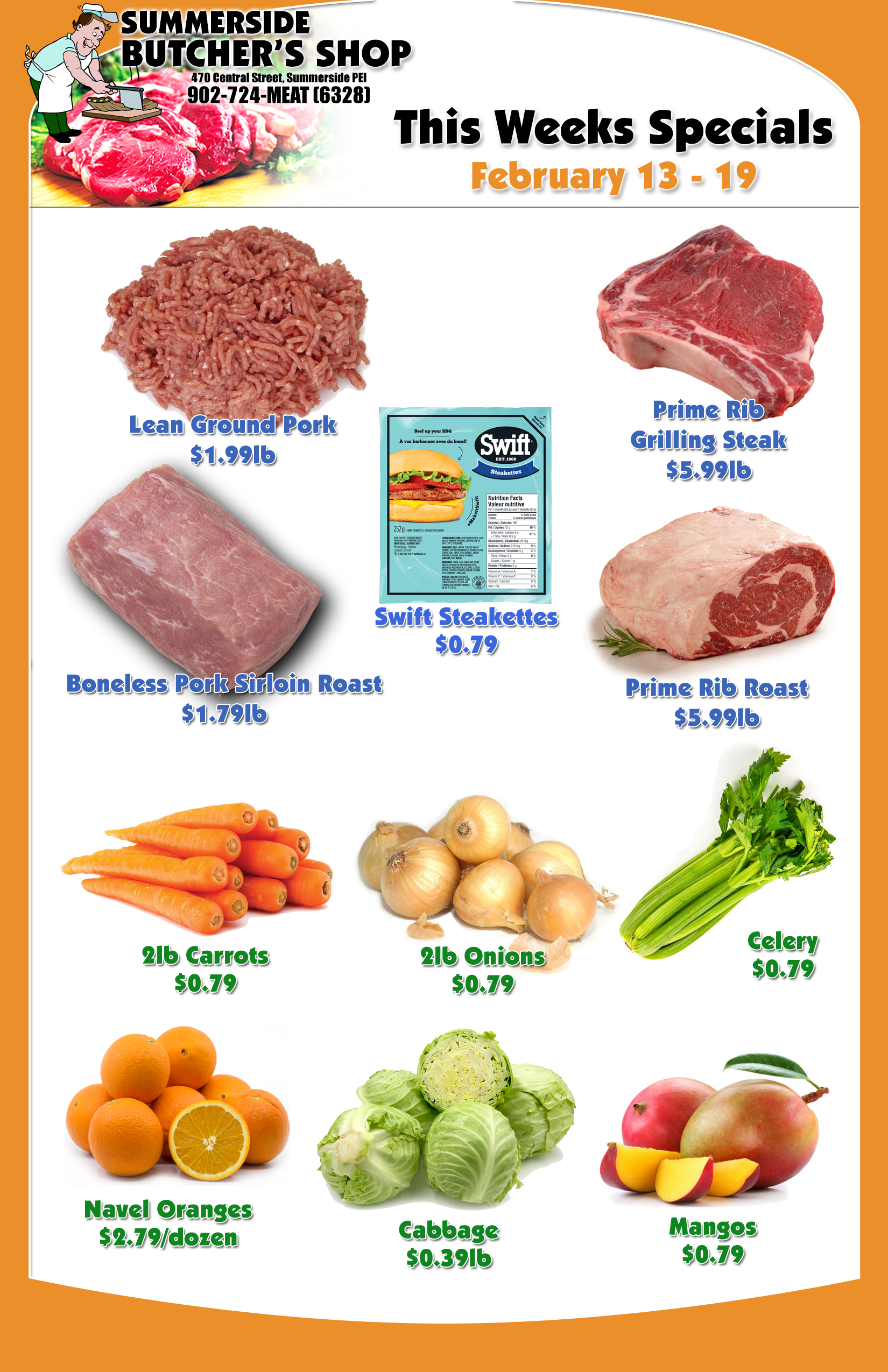 Summerside Butcher's Shop Specials